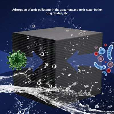 JUTE Wabenförmiger Aktivkohlefilter Zur Reinigung Von Aquarienwasser JUTE Wabenförmiger Aktivkohlefilter Zur Reinigung Von Aquarienwasser