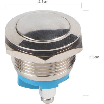HEAT 19 Mm Wasserdichter Metall-druckknopf Für Autos, 12 V Momentanhupenschalter, Temporär, Wasserbeständig, Edelstahl, Kontaktlos, 19 Mm Montage. HEAT 19 Mm Wasserdichter Metall-druckknopf Für Autos, 12 V Momentanhupenschalter, Temporär, Wasserbeständig, Edelstahl, Kontaktlos, 19 Mm Montage.