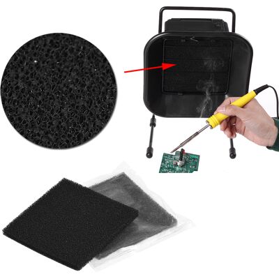 HEAT 10 Stück Aktivkohlefilter 13 Cm X 13 Cm Für Lötrauchabsaugung HEAT 10 Stück Aktivkohlefilter 13 Cm X 13 Cm Für Lötrauchabsaugung