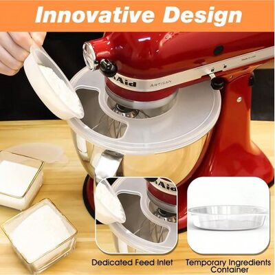 NONAME 1 Küchenmixer-abdeckung Mit Ausgießfenster, Kompatibel Mit Kitchenaid-kippkopf-standmixern Von 5,5 Bis 6 Qt, Verhindert Verschütten NONAME 1 Küchenmixer-abdeckung Mit Ausgießfenster, Kompatibel Mit Kitchenaid-kippkopf-standmixern Von 5,5 Bis 6 Qt, Verhindert Verschütten