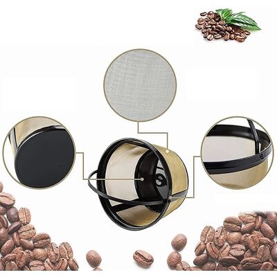 JUTE Edelstahlfilter Für Kaffeemaschinen, Filterkartuschen Für Kaffeemaschinen, Kaffeemaschinenzubehör, Filtergitter JUTE Edelstahlfilter Für Kaffeemaschinen, Filterkartuschen Für Kaffeemaschinen, Kaffeemaschinenzubehör, Filtergitter