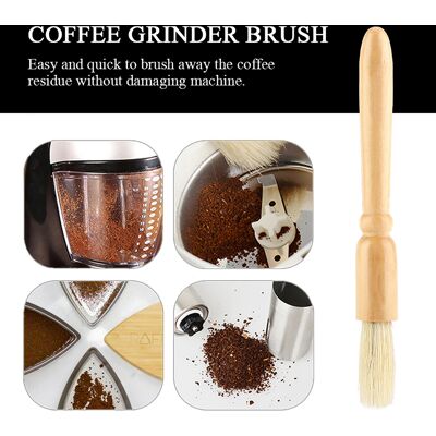 HEAT Reinigungsbürste Für Kaffeemühlen, Griff Aus Massivholz, Praktisches Wartungswerkzeug, Zubehör Zur Reinigung Von Kaffeemaschinen. HEAT Reinigungsbürste Für Kaffeemühlen, Griff Aus Massivholz, Praktisches Wartungswerkzeug, Zubehör Zur Reinigung Von Kaffeemaschinen.