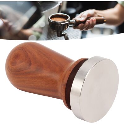 JUTE Italienischer Kaffeetamper, Tamper Aus Massivem Edelstahl, Elastischer, Druckbetätigter Pulverspender, 58 Mm JUTE Italienischer Kaffeetamper, Tamper Aus Massivem Edelstahl, Elastischer, Druckbetätigter Pulverspender, 58 Mm