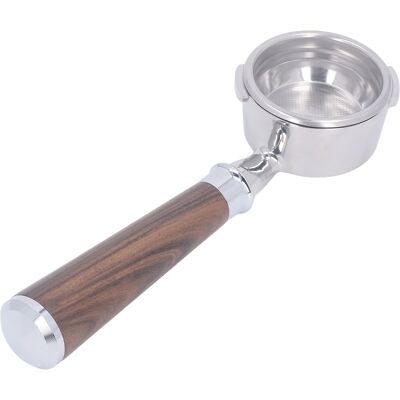 HEAT 58-mm-siebträger Ohne Boden, Holzgriff, Doppelohr-kaffeefilter Für Gaggia Kaffeemaschinen, A Black Sour Branch HEAT 58-mm-siebträger Ohne Boden, Holzgriff, Doppelohr-kaffeefilter Für Gaggia Kaffeemaschinen, A Black Sour Branch