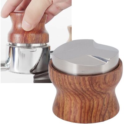 JUTE Kaffeetamper Aus Edelstahl, Dreifach-dosen-tamper Aus Rosenholz, Kaffeefüllspender, Dreifach-dosen-kaffeespender Aus Rosenholz, 53 Mm JUTE Kaffeetamper Aus Edelstahl, Dreifach-dosen-tamper Aus Rosenholz, Kaffeefüllspender, Dreifach-dosen-kaffeespender Aus Rosenholz, 53 Mm