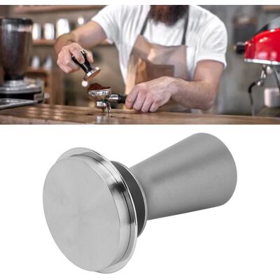 JUTE Kaffeetamper Aus Edelstahl, Tamper Mit Konstantem Druck, Grau, 51 Mm JUTE Kaffeetamper Aus Edelstahl, Tamper Mit Konstantem Druck, Grau, 51 Mm
