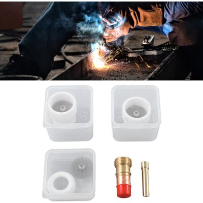 JUTE 6-teiliger Elektrodenclip, Keramikdüse, Ptfe-frontabdeckung Und Gitter, Kompatibel Mit Dem Zubehörset Wp17/18/26 JUTE 6-teiliger Elektrodenclip, Keramikdüse, Ptfe-frontabdeckung Und Gitter, Kompatibel Mit Dem Zubehörset Wp17/18/26