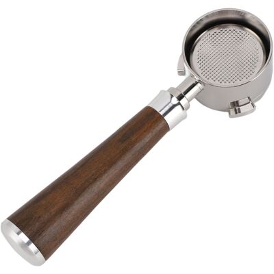 HEAT 51-mm-siebträger Ohne Boden, 3-naht-edelstahlgriff Aus Holz, Abnehmbar, Leicht Zu Reinigen, Zubehör Für Delonghi Kaffeemaschinen HEAT 51-mm-siebträger Ohne Boden, 3-naht-edelstahlgriff Aus Holz, Abnehmbar, Leicht Zu Reinigen, Zubehör Für Delonghi Kaffeemaschinen