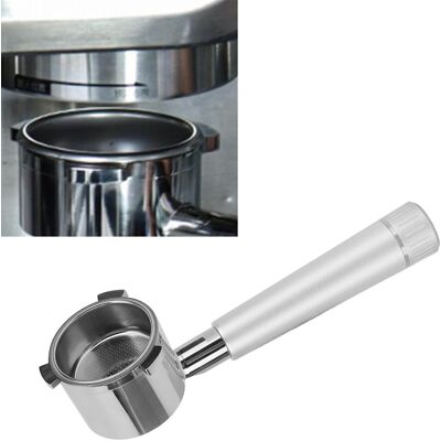JUTE Passend Für Delonghi Serie 9 9335/9155/9355/9665 Edelstahl-kaffeefiltergriff, Silber. JUTE Passend Für Delonghi Serie 9 9335/9155/9355/9665 Edelstahl-kaffeefiltergriff, Silber.