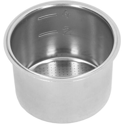 HEAT Poröser Filterkorb Für 4 Tassen, Edelstahl-siebträger, Filterschale, Zubehör Für Kaffeemaschinen Mit 51-mm-griff HEAT Poröser Filterkorb Für 4 Tassen, Edelstahl-siebträger, Filterschale, Zubehör Für Kaffeemaschinen Mit 51-mm-griff