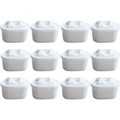 TRADE SHOP Wasser-filter Ersetzen Brita Maxtra, Aquacrest Aqk-07, Anna Duomax, Bosch Tassimo, Amazonbasics, Uvm. Für Wasserfilter-kannen - 12 Stück TRADE SHOP Wasser-filter Ersetzen Brita Maxtra, Aquacrest Aqk-07, Anna Duomax, Bosch Tassimo, Amazonbasics, Uvm. Für Wasserfilter-kannen - 12 Stück