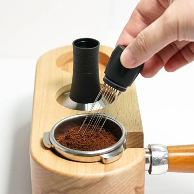 JUTE Schwarzer Kaffeetamper, Pulverspender, Pulverspender Für Espressomaschinen, 53 Mm Tamper. JUTE Schwarzer Kaffeetamper, Pulverspender, Pulverspender Für Espressomaschinen, 53 Mm Tamper.