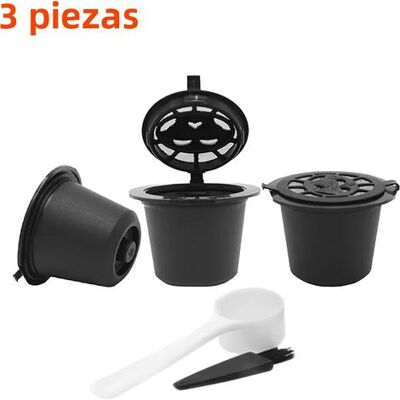 NONAME 3-teiliges Set Wiederbefüllbarer Filter Für Nespresso-kaffeemaschinen, Wiederverwendbare Kaffeekapseln Mit Löffel Und Bürste, 38,1 Cm NONAME 3-teiliges Set Wiederbefüllbarer Filter Für Nespresso-kaffeemaschinen, Wiederverwendbare Kaffeekapseln Mit Löffel Und Bürste, 38,1 Cm