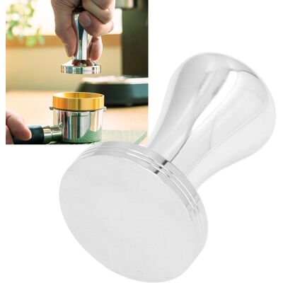 JUTE Kaffeetamper Aus Edelstahl, 51 Mm Tamperhammer, Zubehör Für Kaffeemaschinen, 51 Mm Tamperwerkzeug. JUTE Kaffeetamper Aus Edelstahl, 51 Mm Tamperhammer, Zubehör Für Kaffeemaschinen, 51 Mm Tamperwerkzeug.