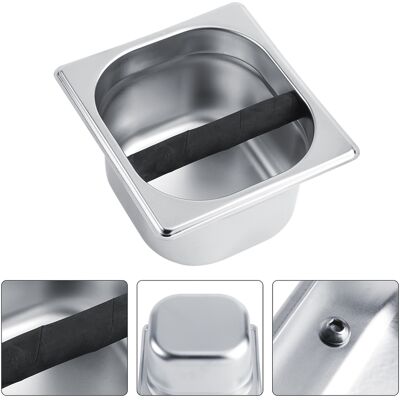 HEAT Behälterhalter Aus Edelstahl Für Professionelle Kaffeemaschinen, Abschlagbox-werkzeug, Barista-zubehör, Robuster Und Langlebiger Behälter. HEAT Behälterhalter Aus Edelstahl Für Professionelle Kaffeemaschinen, Abschlagbox-werkzeug, Barista-zubehör, Robuster Und Langlebiger Behälter.