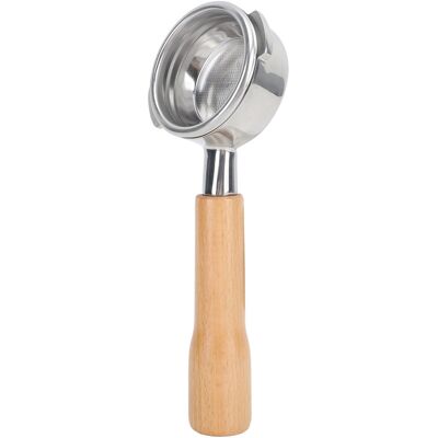 HEAT 58-mm-siebträger, Bodenlos, 3 Abnehmbare Halterungen, Aus Massivholz Und Edelstahl, Passend Für Nowwa C1 Kaffeemaschinen, Farbe: Buche HEAT 58-mm-siebträger, Bodenlos, 3 Abnehmbare Halterungen, Aus Massivholz Und Edelstahl, Passend Für Nowwa C1 Kaffeemaschinen, Farbe: Buche