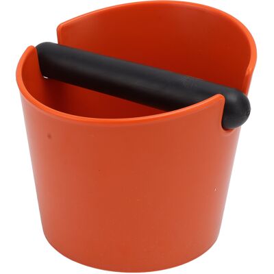 HEAT Kaffeeabwurfbehälter Aus Abs, Runder Kaffeesatzbehälter Für Halbautomatische Kaffeemaschinen, Orange HEAT Kaffeeabwurfbehälter Aus Abs, Runder Kaffeesatzbehälter Für Halbautomatische Kaffeemaschinen, Orange
