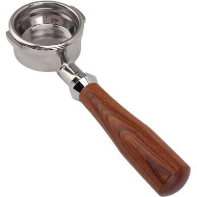 HEAT 58-mm-siebträger Ohne Boden, 2-hals-edelstahlgriff, Abnehmbares Zubehör Für Breville 9 Series E Classic Rosewood Kaffeemaschinen HEAT 58-mm-siebträger Ohne Boden, 2-hals-edelstahlgriff, Abnehmbares Zubehör Für Breville 9 Series E Classic Rosewood Kaffeemaschinen