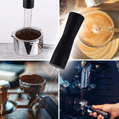 HEAT Kaffeenadelspender, Kaffeerührer Aus Edelstahl, Barista-zubehör HEAT Kaffeenadelspender, Kaffeerührer Aus Edelstahl, Barista-zubehör