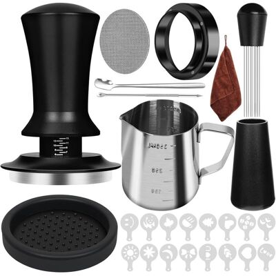 OEM 10-teiliges Espresso-zubehörset (bestehend Aus Einem Tamper, Einem Wdt-mischwerkzeug, Einem Kaffeespender Und Einer 53-mm-milchaufschäumdüse) OEM 10-teiliges Espresso-zubehörset (bestehend Aus Einem Tamper, Einem Wdt-mischwerkzeug, Einem Kaffeespender Und Einer 53-mm-milchaufschäumdüse)
