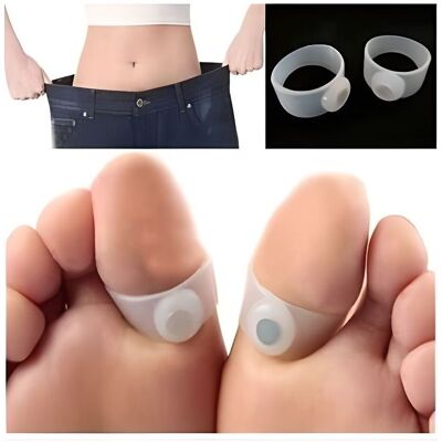 Generic Paar Zehenringe – Transparent Weiß – Bequem – Figurformend Generic Paar Zehenringe – Transparent Weiß – Bequem – Figurformend