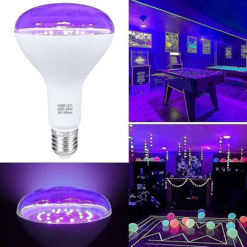 SNQ E27 15w 385-400nm UV-LED-Schwarzlichtlampen Schwarzlicht