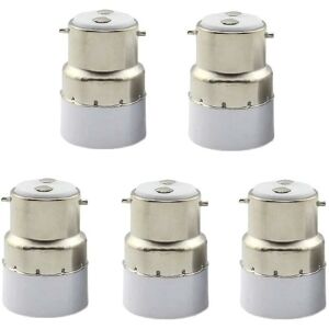 LIIYIELA 5er-Pack B22-auf-E14-Lampenfassung-Adapter. B22-Sockeladapter für Standard-E14-Lampenfassungen. LIIYIELA 5er-Pack B22-auf-E14-Lampenfassung-Adapter. B22-Sockeladapter für Standard-E14-Lampenfassungen.
