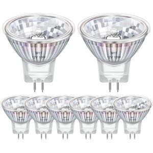 AIMOONSA 8er-Pack GU4 MR11 Halogenlampen 12 V 10 W, MR11 Halogenlampe 2800 K Warmweiß dimmbar, GU4 Halogen für Zuhause, Landschaft, Einbau, AIMOONSA 8er-Pack GU4 MR11 Halogenlampen 12 V 10 W, MR11 Halogenlampe 2800 K Warmweiß dimmbar, GU4 Halogen für Zuhause, Landschaft, Einbau,