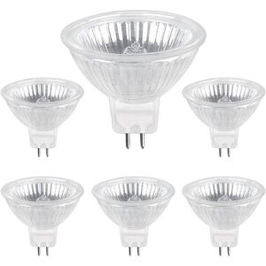 INEASICER GU5.3 50W 12V Halogenlampe, 800lm Warmweiß 2700K, dimmbar, MR16 Halogen-Spotlampe, 6er-Pack INEASICER GU5.3 50W 12V Halogenlampe, 800lm Warmweiß 2700K, dimmbar, MR16 Halogen-Spotlampe, 6er-Pack