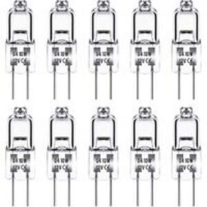 Ersandy - G4-Halogenlampe, 12 v, 10 w, G4-Glühbirne, warmweiß 3000 k, 150 lm, dimmbar, G4-Halogenlampe, transparente Kapsellampe, 10 Stück Ersandy - G4-Halogenlampe, 12 v, 10 w, G4-Glühbirne, warmweiß 3000 k, 150 lm, dimmbar, G4-Halogenlampe, transparente Kapsellampe, 10 Stück