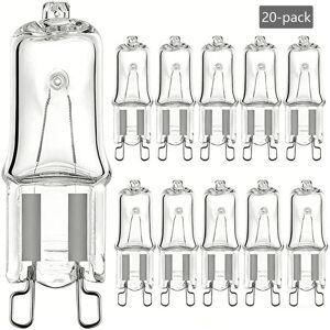 KAKET G9 Halogen Lampe 25 W – warmweißes Licht 2700 K – Spannung 230 V – 20 Stück – Lebensdauer bis 3000 Stunden, transparente Kapsel, für kommerzielle und KAKET G9 Halogen Lampe 25 W – warmweißes Licht 2700 K – Spannung 230 V – 20 Stück – Lebensdauer bis 3000 Stunden, transparente Kapsel, für kommerzielle und