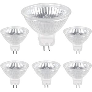 AIMOONSA Halogenlampe GU5.3 35W 12V, 400lm Warmweiß 2700K Dimmbar, Halogen Spotlampe MR16, 6er-Pack AIMOONSA Halogenlampe GU5.3 35W 12V, 400lm Warmweiß 2700K Dimmbar, Halogen Spotlampe MR16, 6er-Pack