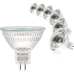 TEHTUY MR16-Spotlampe, 12 V, 20 W, GU5.3, dimmbar, warmweiß (2700 K), 6er-Pack TEHTUY MR16-Spotlampe, 12 V, 20 W, GU5.3, dimmbar, warmweiß (2700 K), 6er-Pack