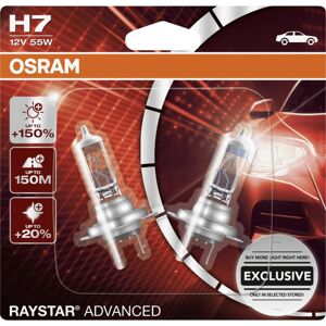 Osram Halogenlampe H7 Raystar Advanced +150% 12V 60/55W Beleuchtung Osram Halogenlampe H7 Raystar Advanced +150% 12V 60/55W Beleuchtung