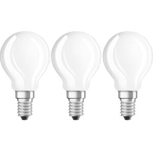 Osram - Led Base Classic P, In Tropfenform Mit E14-sockel, Nicht Dimmbar, Ersetzt 40 Watt, Matt, Warmweiß - 2700 Kelvin, 3er-pack Osram - Led Base Classic P, In Tropfenform Mit E14-sockel, Nicht Dimmbar, Ersetzt 40 Watt, Matt, Warmweiß - 2700 Kelvin, 3er-pack
