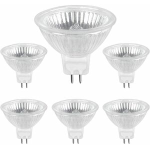 Tigrezy - Halogenlampe GU5.3 50W 12V, 800lm Warmweiß 2700K dimmbar, MR16 Halogenstrahler, 6 Stk Tigrezy - Halogenlampe GU5.3 50W 12V, 800lm Warmweiß 2700K dimmbar, MR16 Halogenstrahler, 6 Stk