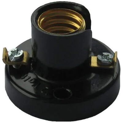 Electraline - Paternosterbuchse E10, 2a, 250v, 2 Montagelöcher Im Abstand Von 30mm Electraline - Paternosterbuchse E10, 2a, 250v, 2 Montagelöcher Im Abstand Von 30mm