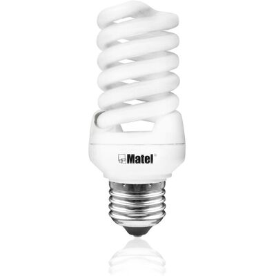 MATEL Mikro-Spirale E27 20W Kaltweiß - Glühbirne MATEL Mikro-Spirale E27 20W Kaltweiß - Glühbirne