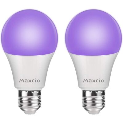 GRID COOL 2 Stück Uv-violettbirne 385-400 Nm 9 W Aluminium, Kunststoffbeschichtet, Klare Abdeckung, Hotelparty, Spukhaus, Fluoreszierende Atmosphäre, Dekoration GRID COOL 2 Stück Uv-violettbirne 385-400 Nm 9 W Aluminium, Kunststoffbeschichtet, Klare Abdeckung, Hotelparty, Spukhaus, Fluoreszierende Atmosphäre, Dekoration