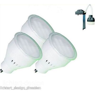 Elro Gu7e/3 Kit Mit 3 Glühbirnen 7 W 2700 K + 3 Gu10-230-v-netzteilen Elro Gu7e/3 Kit Mit 3 Glühbirnen 7 W 2700 K + 3 Gu10-230-v-netzteilen