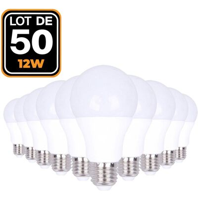 EUROPALAMP 50 Led-glühbirnen E27 12w Neutralweiß 4500k Hohe Helligkeit EUROPALAMP 50 Led-glühbirnen E27 12w Neutralweiß 4500k Hohe Helligkeit