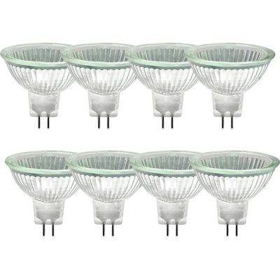 BOBYPET 8er-pack Mr16-halogenlampen, 12 V, 20 W, Gu5.3-halogenlampen, Dimmbar, Mr16-halogenstrahler, 2700 K Warmweiß, 280 Lm Halogen-reflektor-deckenleuchten BOBYPET 8er-pack Mr16-halogenlampen, 12 V, 20 W, Gu5.3-halogenlampen, Dimmbar, Mr16-halogenstrahler, 2700 K Warmweiß, 280 Lm Halogen-reflektor-deckenleuchten