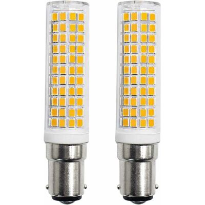ZVD B15d 8w Led-lampen – Entspricht 90w, Warmweiß 3000k, 910 Lm, 220–230v, 2er-pack ZVD B15d 8w Led-lampen – Entspricht 90w, Warmweiß 3000k, 910 Lm, 220–230v, 2er-pack