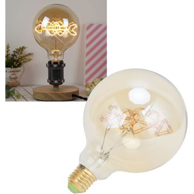 JUTE Led-lampe Mit Kugelförmigem Led-glühfaden, Edison-retro-lampe E27/e26 G125, 4 W. JUTE Led-lampe Mit Kugelförmigem Led-glühfaden, Edison-retro-lampe E27/e26 G125, 4 W.