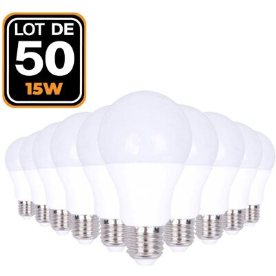 Europalamp - 50 Led-glühbirnen E27 15w Neutralweiß 4500k Hohe Helligkeit Europalamp - 50 Led-glühbirnen E27 15w Neutralweiß 4500k Hohe Helligkeit