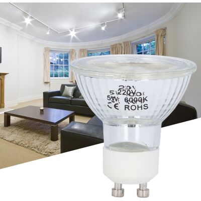 JUTE Gu10-led-lampe, 5-w-cob-spot, Dimmbare Spotlampe, Inneneinrichtung, Schlafzimmer, Esszimmer, Wohnzimmer, Einkaufszentrum, Schaufenster, Ausstellungshalle, Ambientebeleuchtung, Reinweißes Licht JUTE Gu10-led-lampe, 5-w-cob-spot, Dimmbare Spotlampe, Inneneinrichtung, Schlafzimmer, Esszimmer, Wohnzimmer, Einkaufszentrum, Schaufenster, Ausstellungshalle, Ambientebeleuchtung, Reinweißes Licht