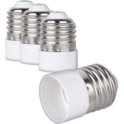 BOBYPET 4x Fassungsadapter – E27 Auf E14 Fassungskonverter – E14 Lampenfassungsadapter Für Halogen- Und Led-lampen BOBYPET 4x Fassungsadapter – E27 Auf E14 Fassungskonverter – E14 Lampenfassungsadapter Für Halogen- Und Led-lampen