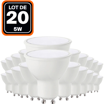 Europalamp - 20 Gu10 5w Eq. 40w Glühbirnen Warmweiß 3000k Hohe Helligkeit Europalamp - 20 Gu10 5w Eq. 40w Glühbirnen Warmweiß 3000k Hohe Helligkeit