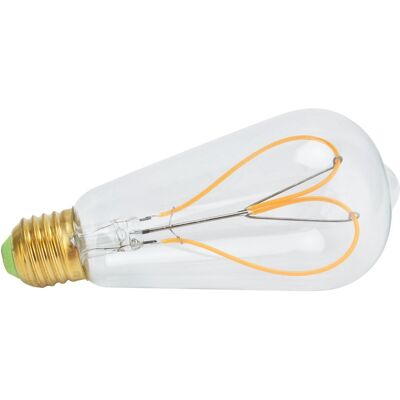 HEAT Herzförmige Led-glühbirne „love Peach“ Mit Transparentem Glühfaden, 110 V, E27-fassung, 4 W, Warmweißes Licht HEAT Herzförmige Led-glühbirne „love Peach“ Mit Transparentem Glühfaden, 110 V, E27-fassung, 4 W, Warmweißes Licht