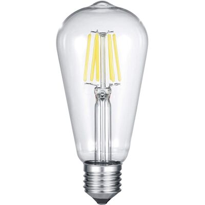 Trio - E27 Filament Led - 6 Watt, 600 Lumen, Warmweiß, Ø6,4cm - Nicht Dimmbar Trio - E27 Filament Led - 6 Watt, 600 Lumen, Warmweiß, Ø6,4cm - Nicht Dimmbar